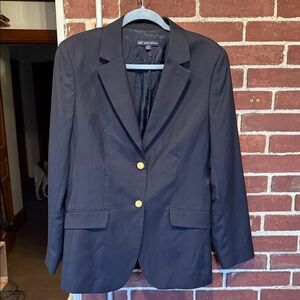 Brooks Brothers Wool Two-Button Blazer Navy Blazer with Gold Buttons gorgeous